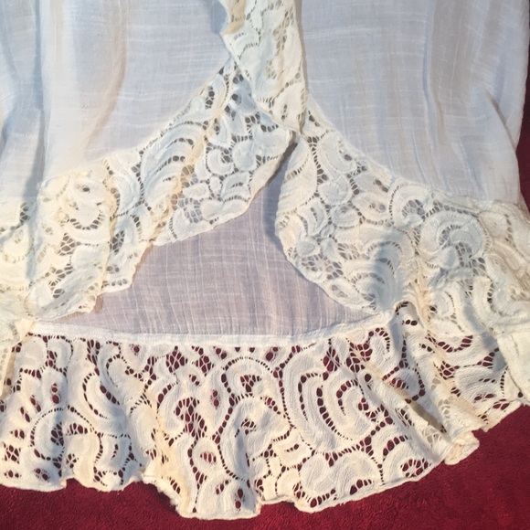 Amy Byer Linen and Lace Skirt, NWOT - Picture 2 of 4